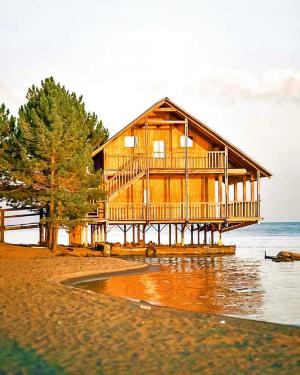 Տնակ Սևանի ափին